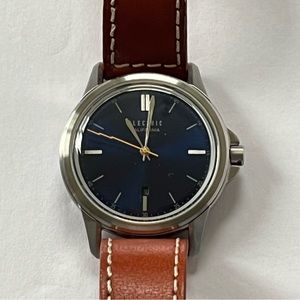 Electric California Carroway Mens Watch Blue/Silver Stainless Steel Leather Band